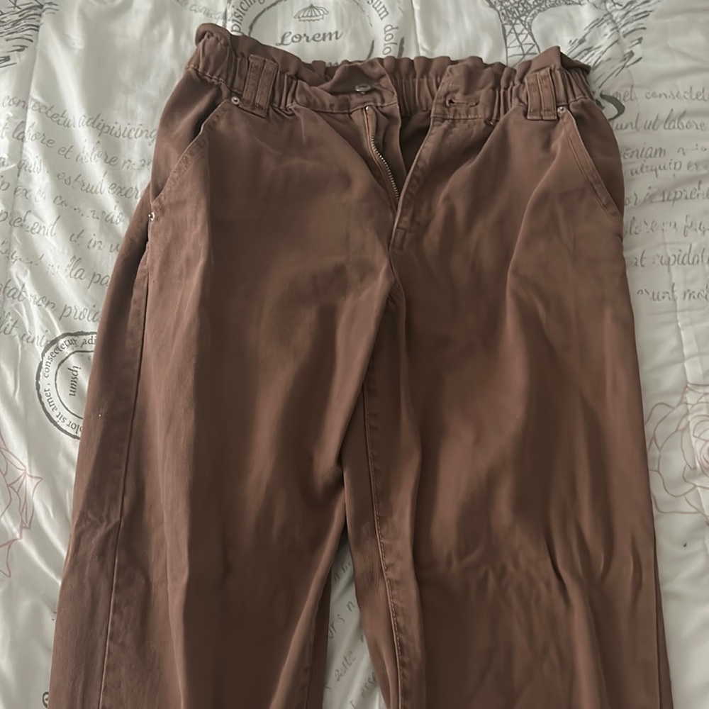 Forever 21 Brown Paperbag Jeans